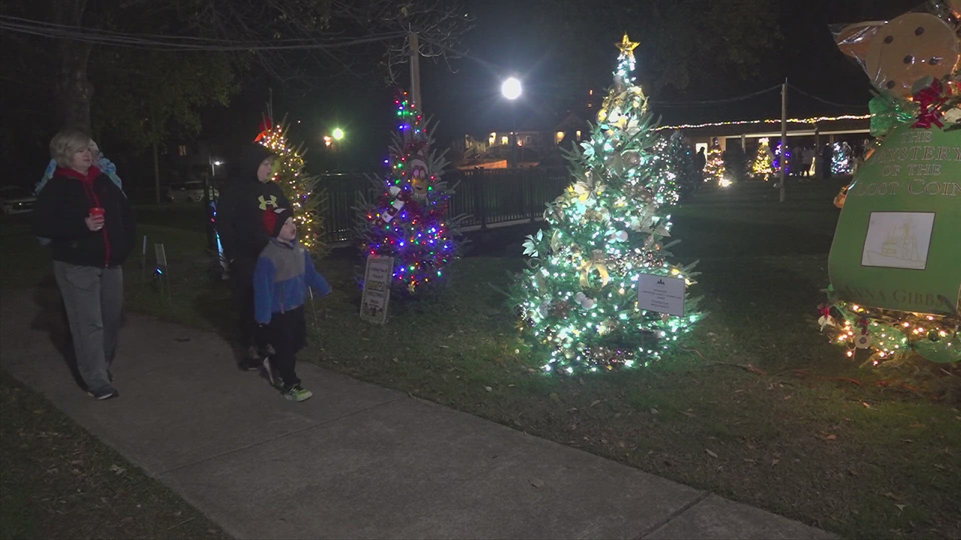 Each tree featured at Big Spring Memorial Park highlights a different theme or memorial.