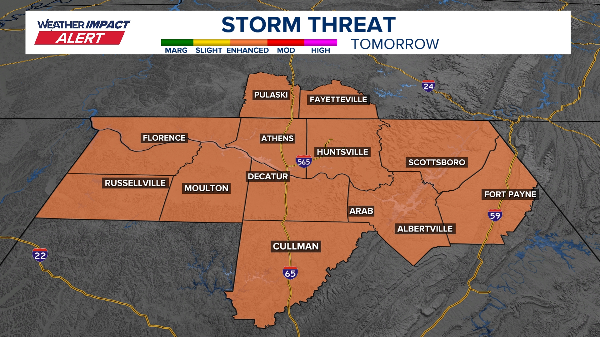 Severe Storms Possible Tuesday In North Alabama Including Tornadoes ...