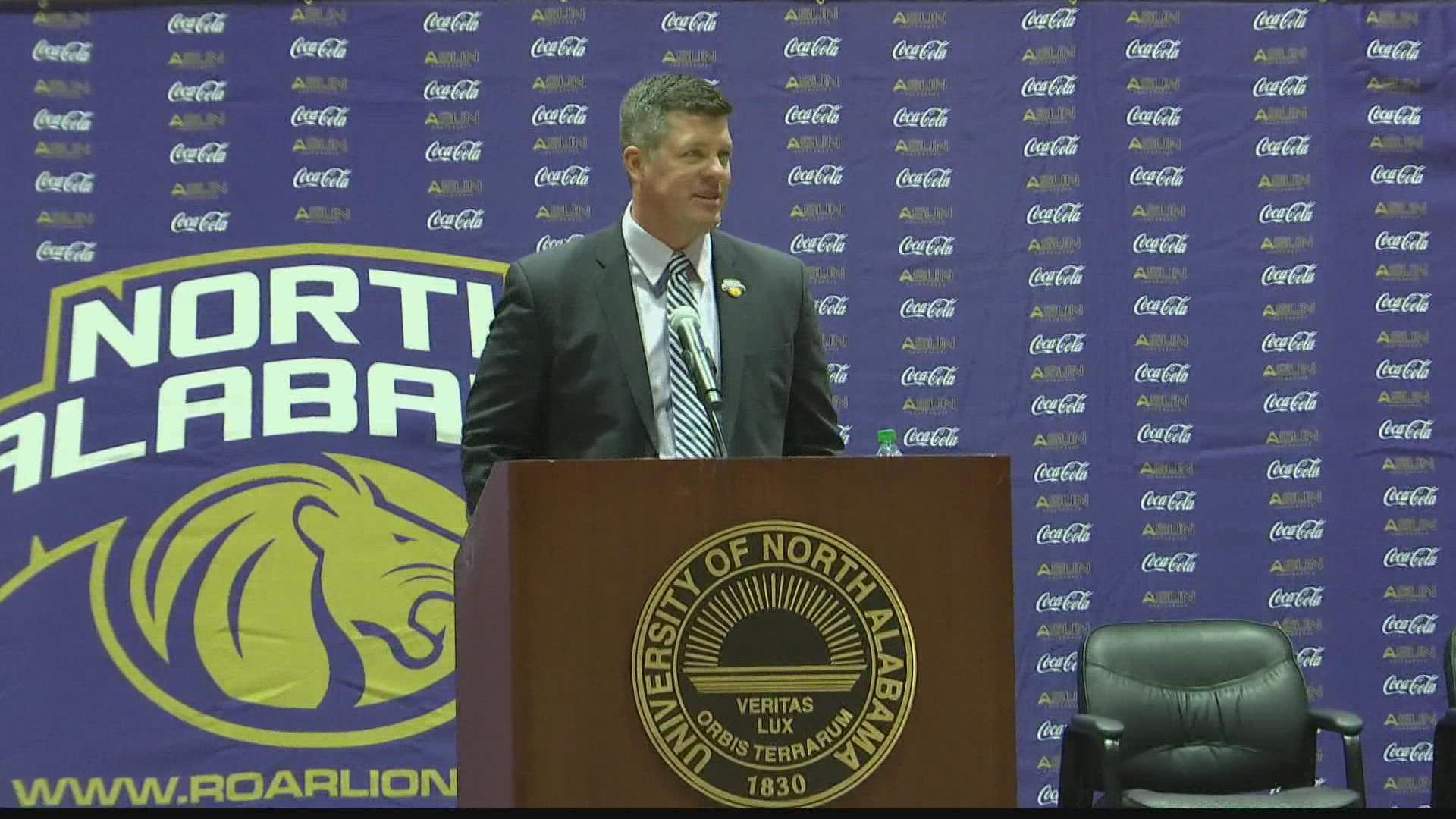 After a nationwide search, officials at the University of North Alabama, introduced Dr. Josh Looney, the school's new Athletic Director to the Lions' family.