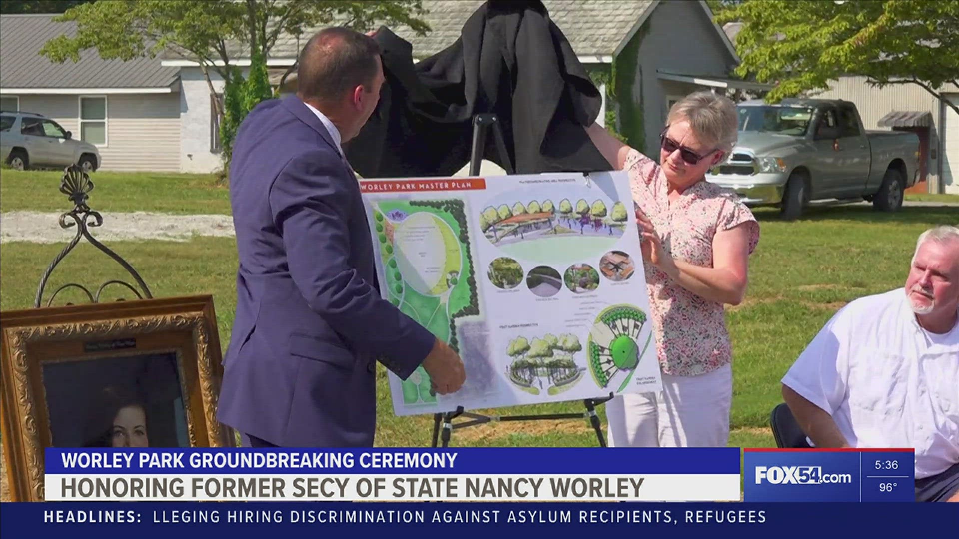 Madison County leaders unveiled plans for the park honoring resident and former Secretary of State Nancy Worley.