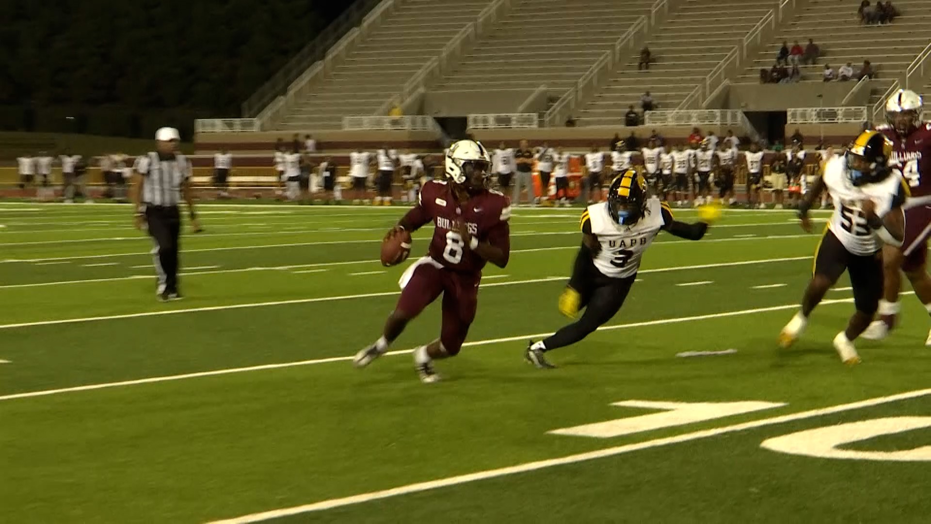 Quincy Casey threw for 328 yards and three touchdowns to lead Alabama A&M to a 31-24 win over Arkansas-Pine Bluff.