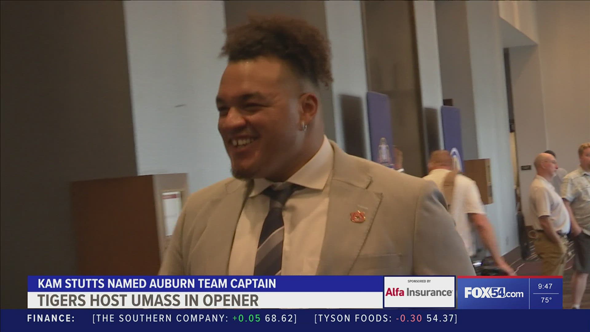 Kam Stutts has been named a team captain for the Auburn Tigers in 2023.