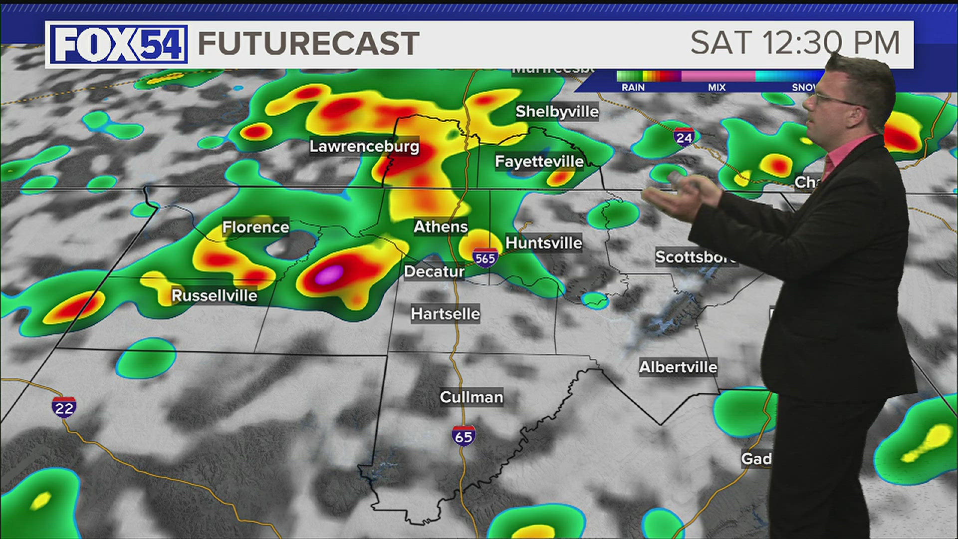 Scattered showers and thunderstorms will be with us through at least part of the weekend.