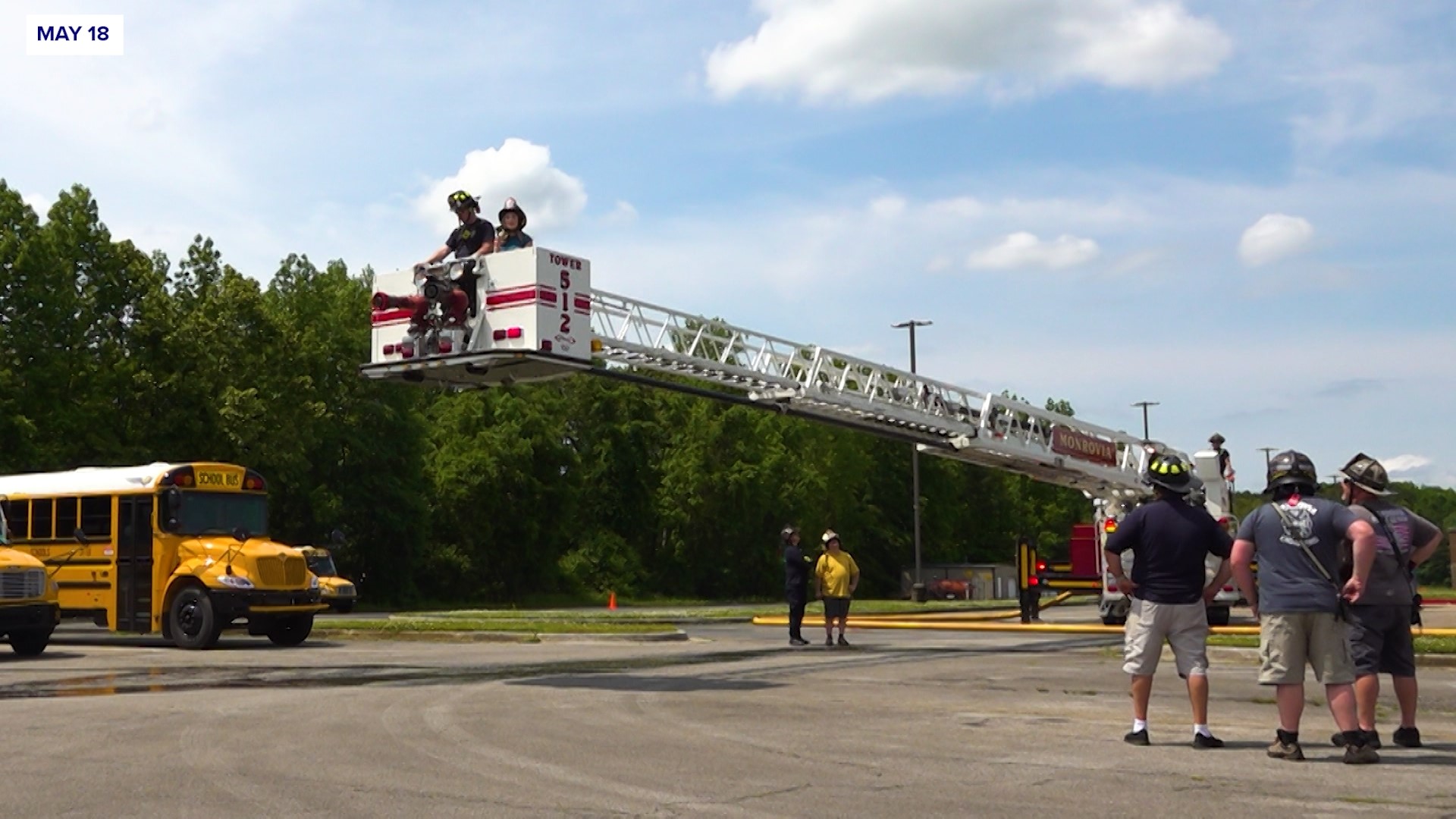 The Monrovia Volunteer Fire and Rescue team are well on their way to being able to fully operate their new aerial ladder truck.
