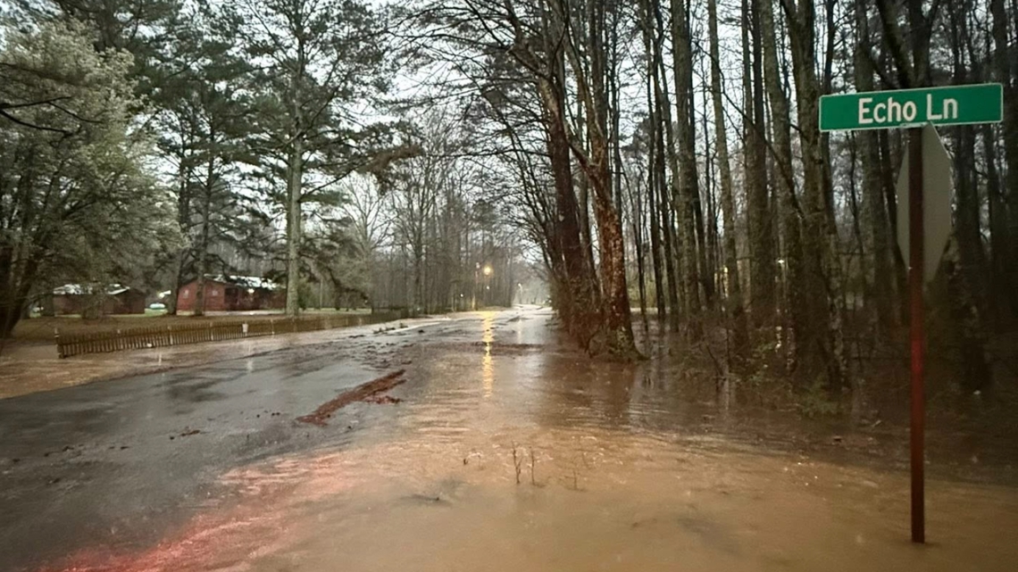 Toney roads closed due to flooding; more rough weather for Tennessee Valley Wednesday