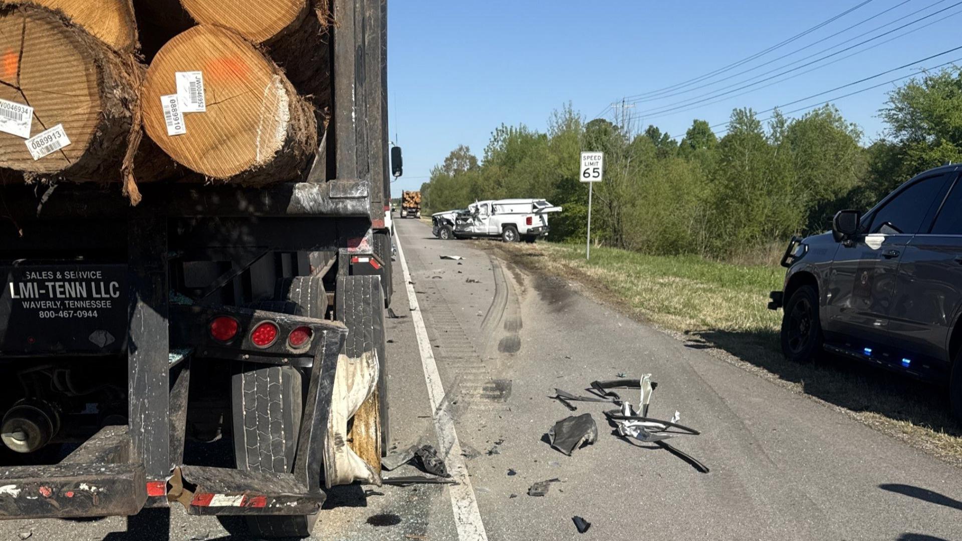 Crash with log truck causes delays on Hwy 157 in Morgan County ...