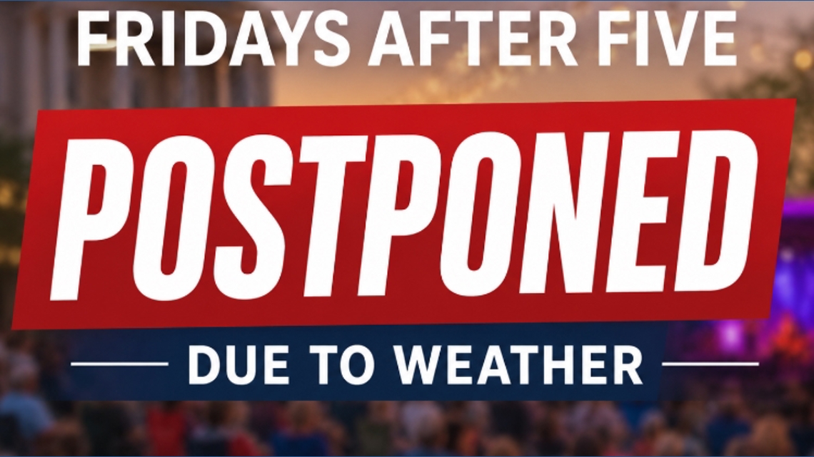 Fridays After Five in Athens rescheduled to June 12 due to weather concerns