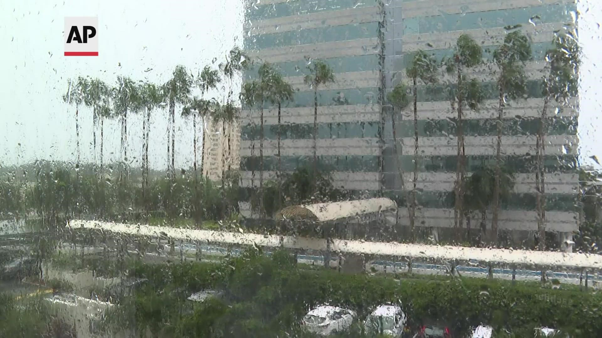 Hurricane Ian has made landfall in southwestern Florida as a massive Category 4 storm. Video credit AP.