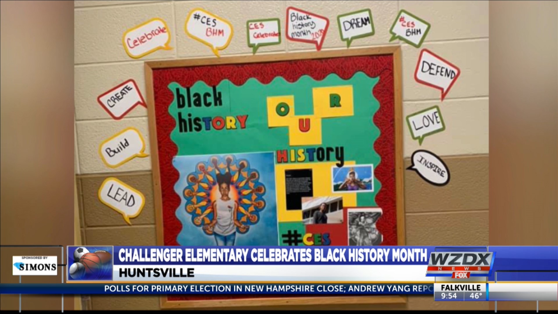 Students at Challenger Elementary School in Huntsville are honoring the achievements of African-Americans during Black History Month. On Tuesday afternoon, the 4th and 5th graders held a Black History Month program with some familiar guest speakers. Local historian William Hampton and our very own Sports Director Mo Carter had a chance to speak and share vital information to the students about how the past has laid a foundation for generations in the future.