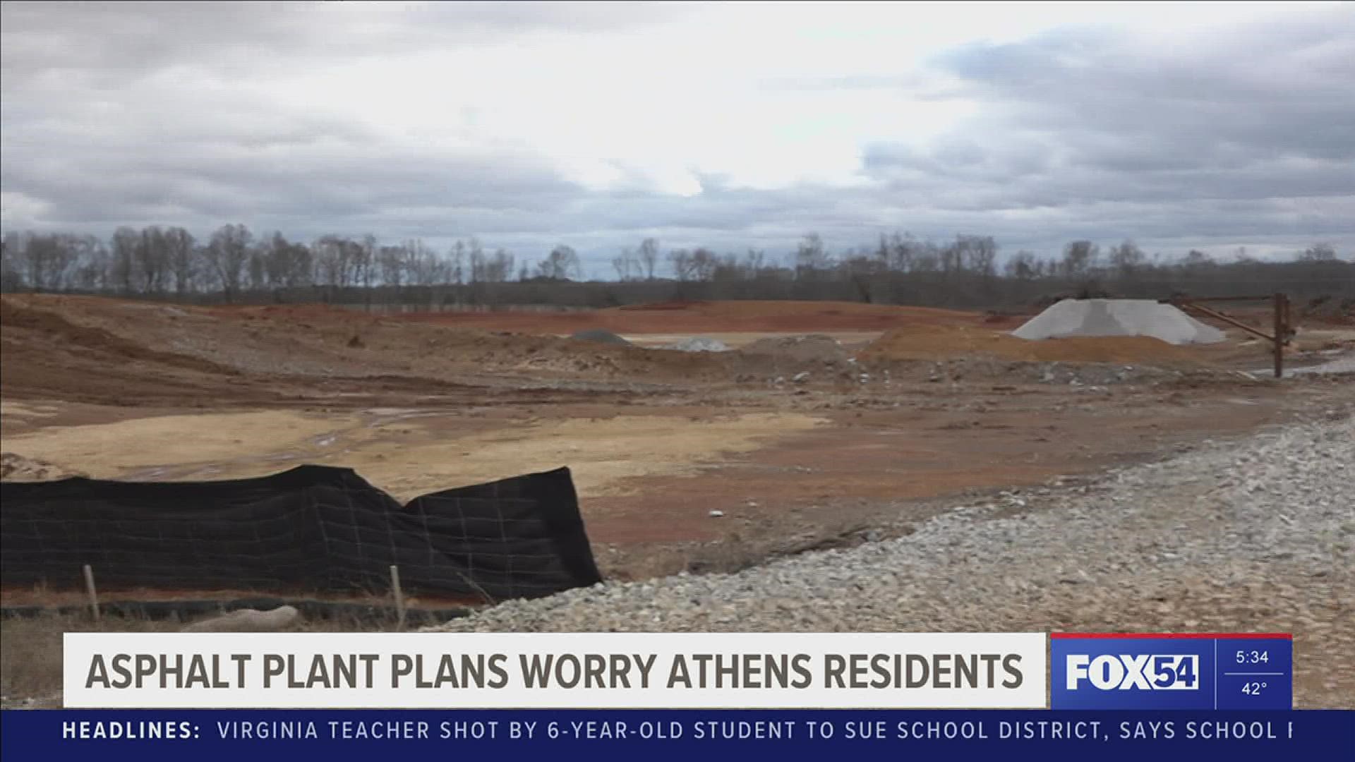 Some Athens residents are concerned about an asphalt plant being built in their neighborhood. Public comment period ends Jan. 27, 2023