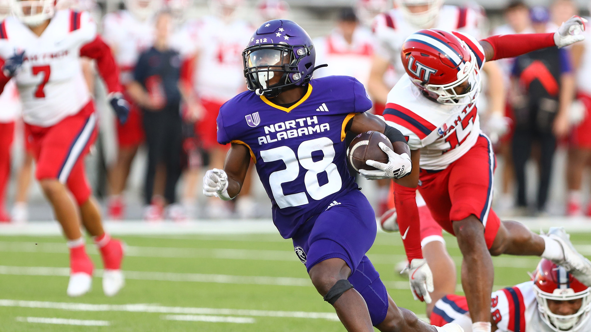 The Trinity, Ala. native and West Morgan alumnus recorded 128 all-purpose yards and scored his first collegiate touchdown in UNA's 60-14 win over Utah Tech.