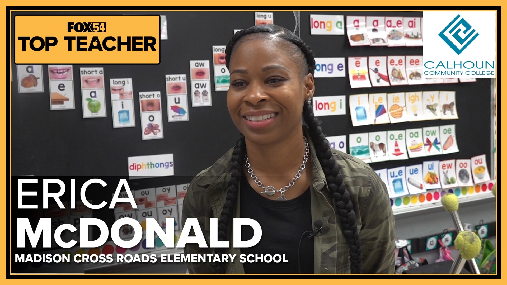 This week's top teacher is Erica McDonald from Madison Cross Roads Elementary School!