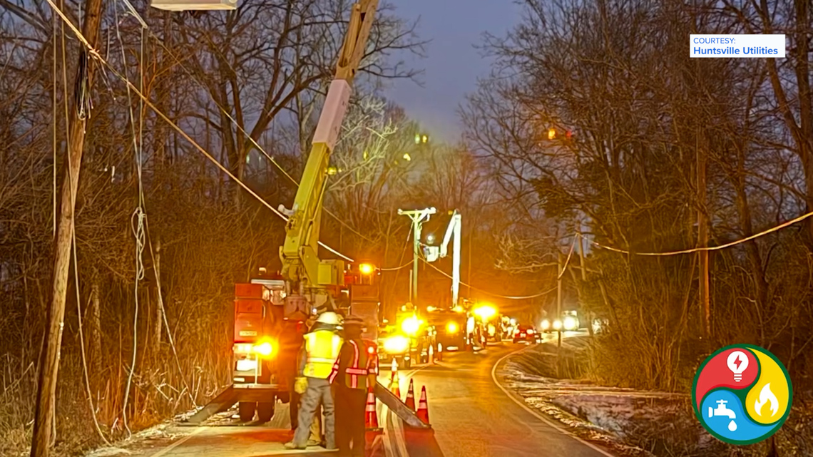 Huntsville Utilities crews return home after helping restore power in Nashville