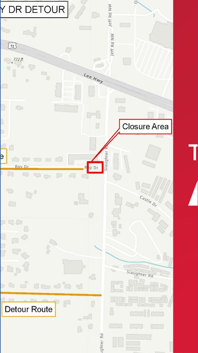 Roy Drive to shut down for one month during Slaughter Road construction ...