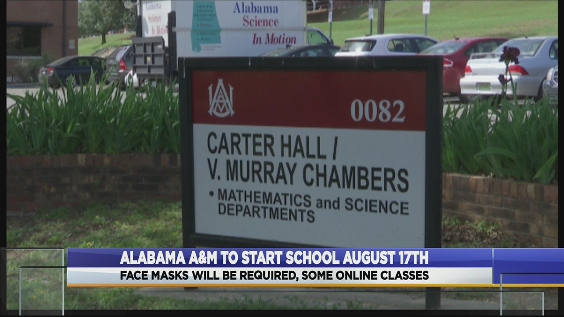 Alabama A&M will start in-person and online classes on August 17.