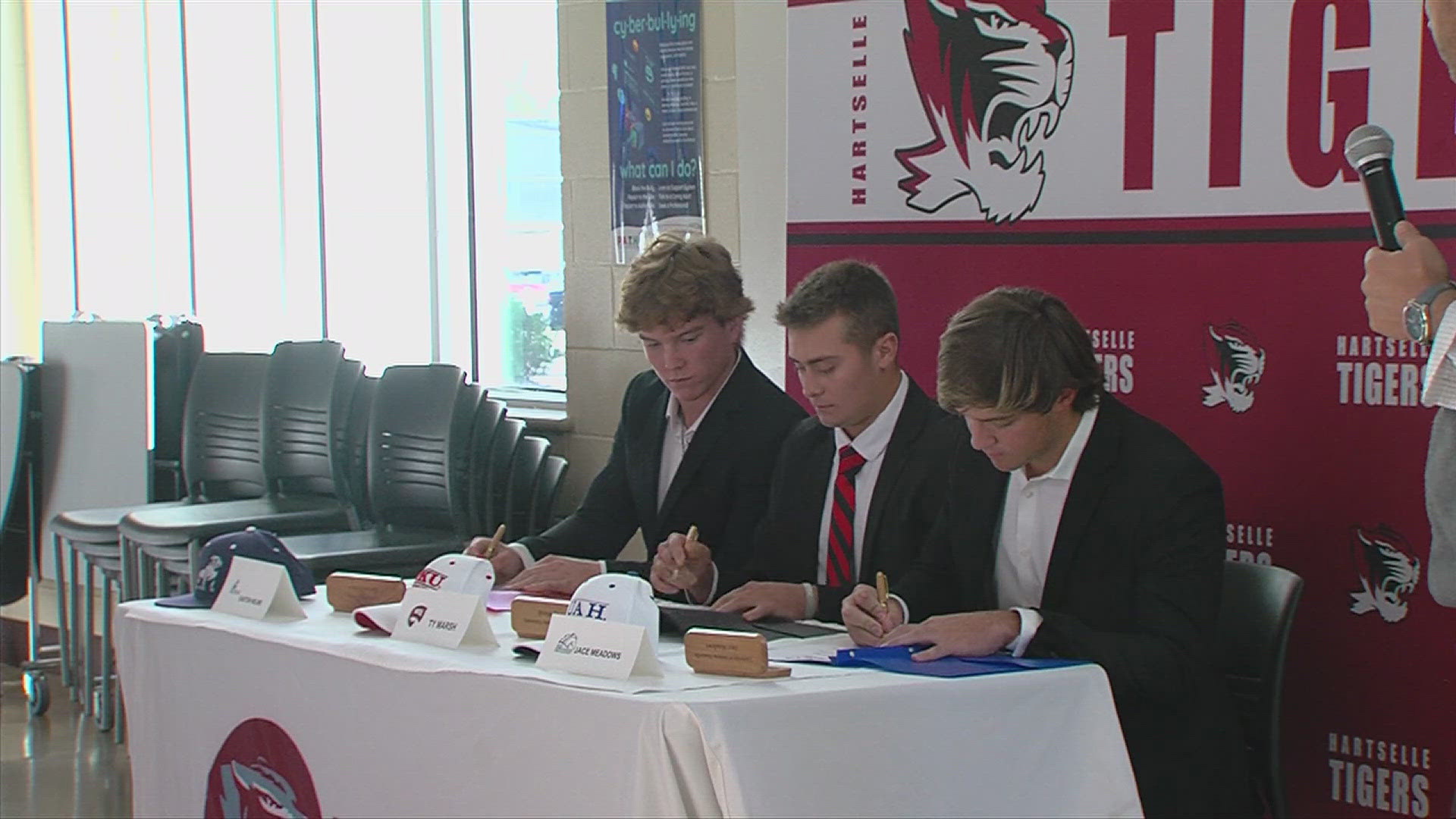 Ty Marsh will play for Western Kentucky. Jace Meadows will play for UAH. Easton Nelms will play for Samford.