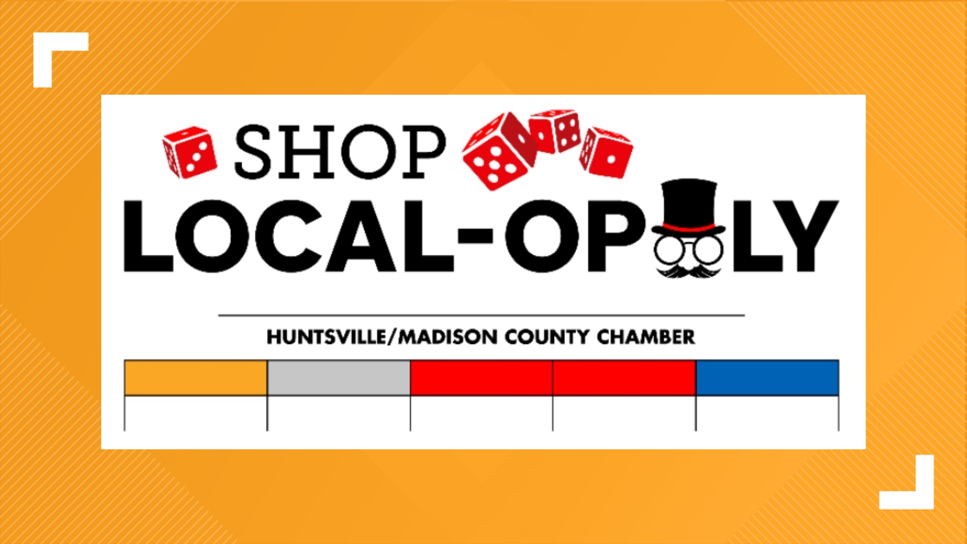 Huntsville Madison County Chamber's running their 'Shop Local-opoly' Campaign based off the game Monopoly.