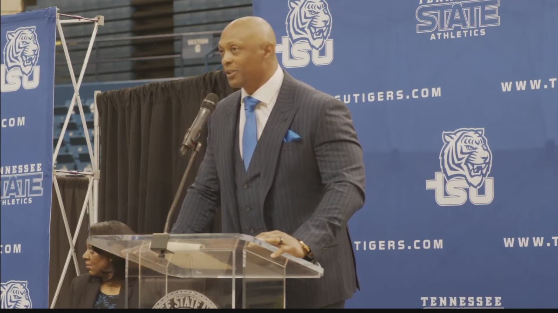 Tennessee State has hired former Titans running back Eddie George to lead their football program.