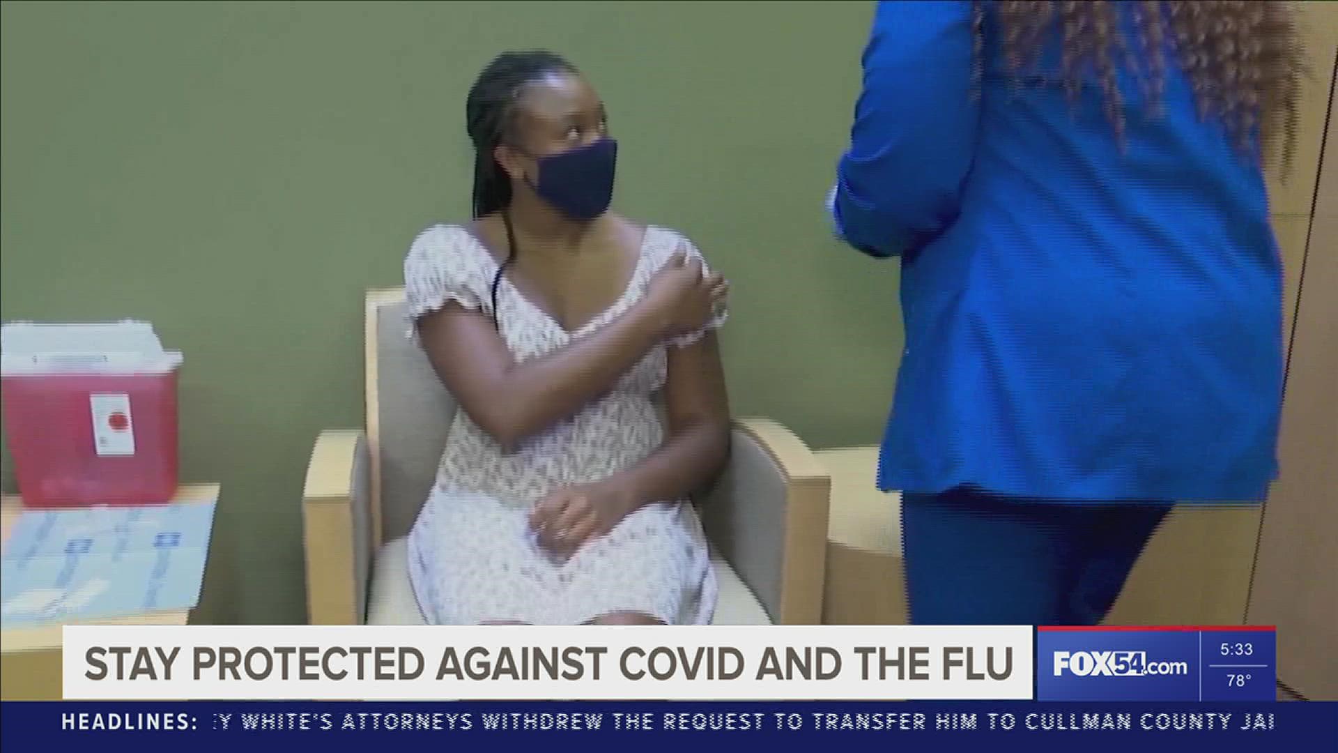 Officials say you can get your flu shot and COVID booster at the same time.