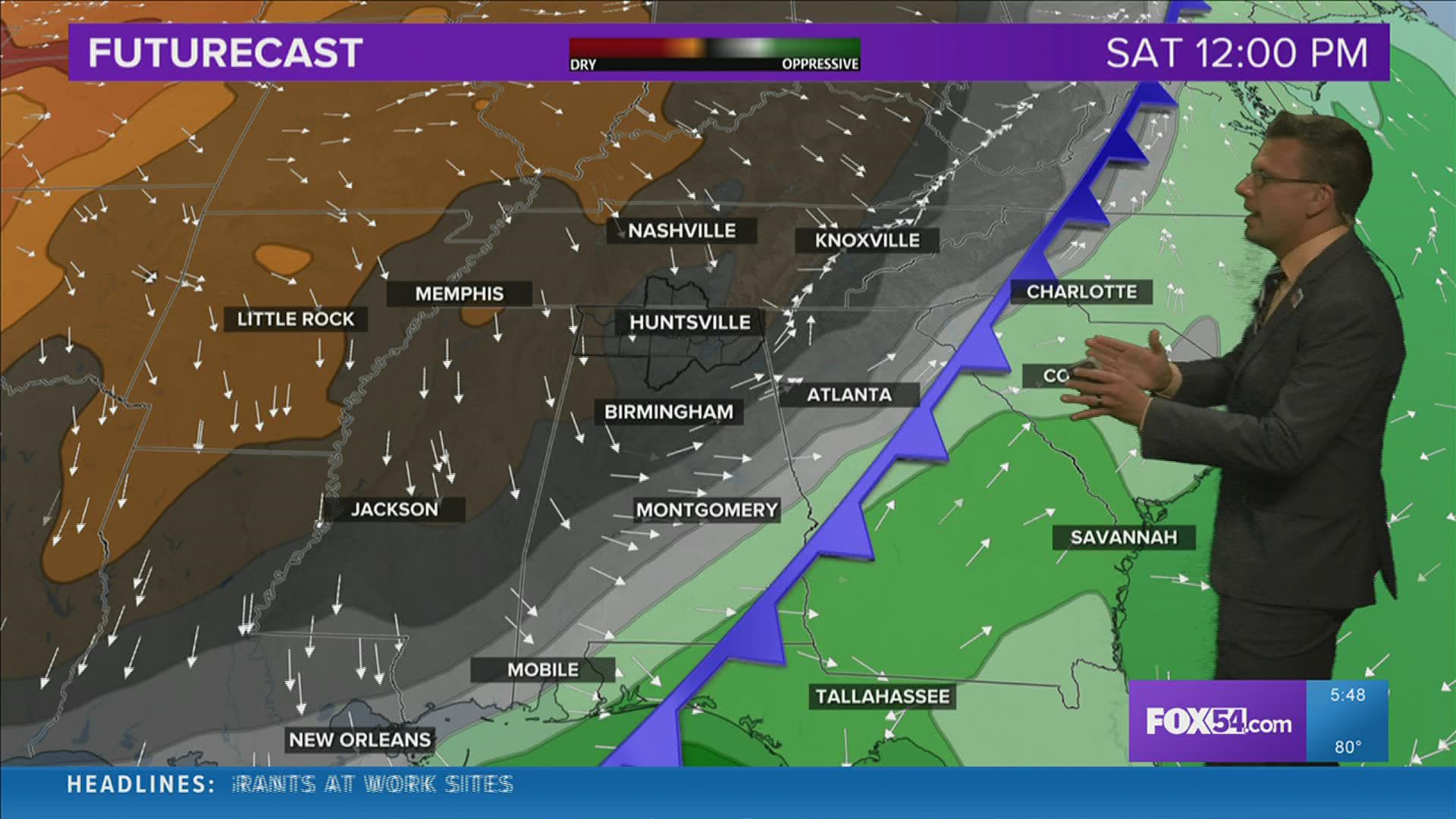 A big cold front comes through the Tennessee Valley this week bringing a big dose of Fall