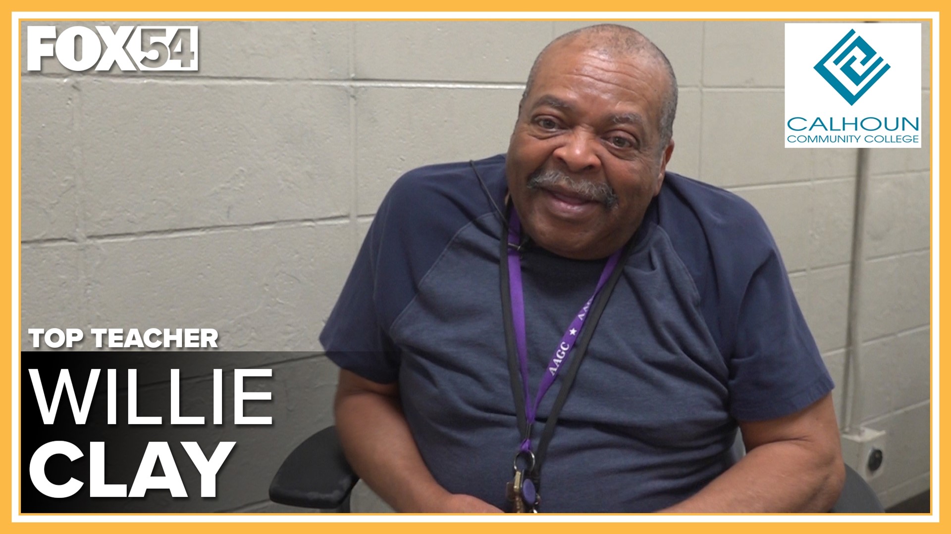 Mr. Willie Clay has been a teacher with Huntsville City Schools for 54 years. He's taught for the last ten years at Martin Luther King, Jr. Elementary School.