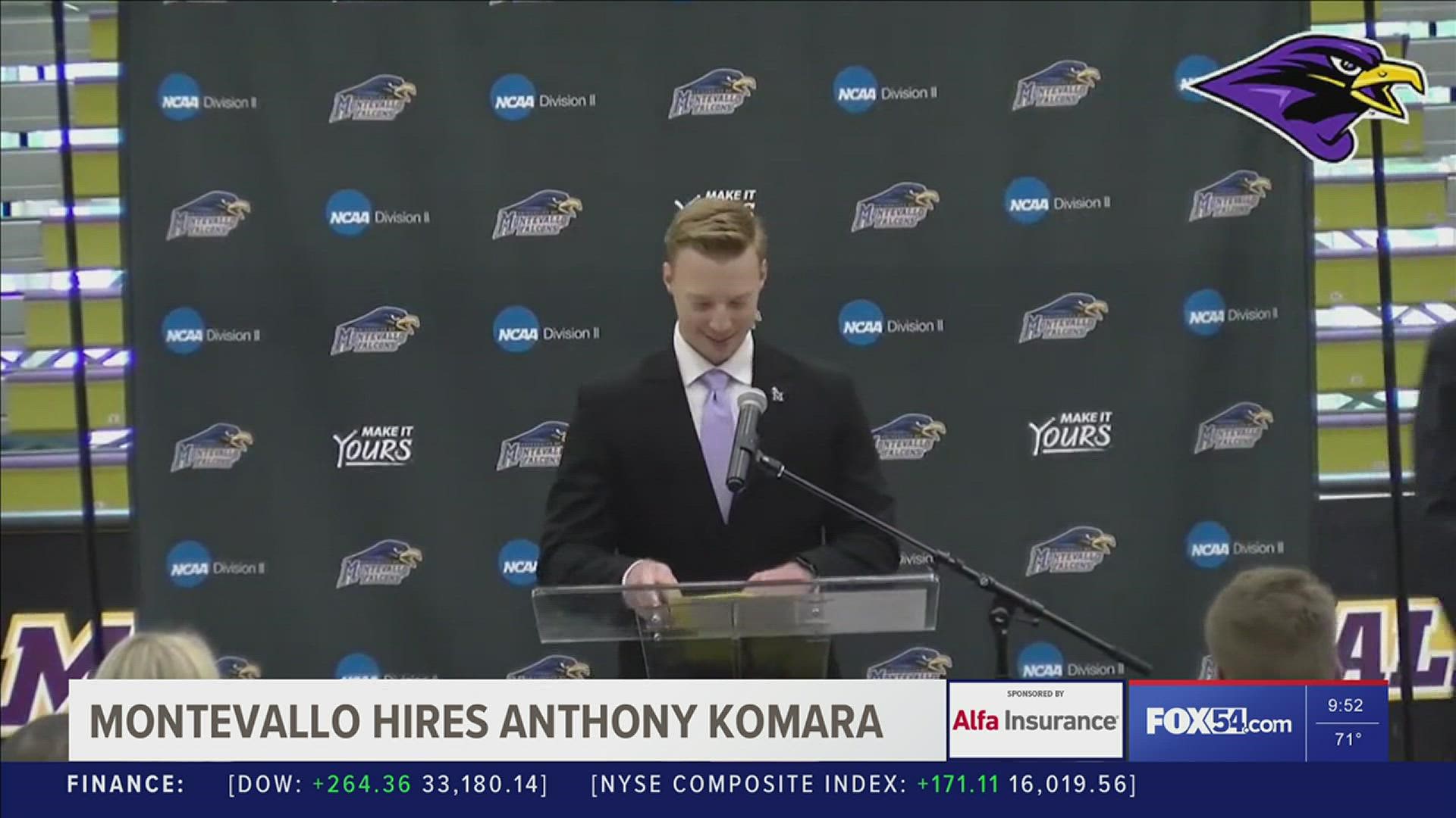 A new era in men's college basketball at the University of Montevallo began on Tuesday with the introduction of new head coach Anthony Komara.
