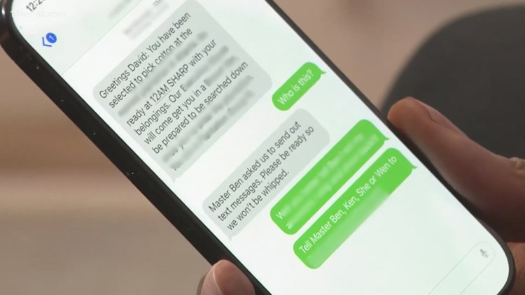 How did racist mass texts get sent following the election?