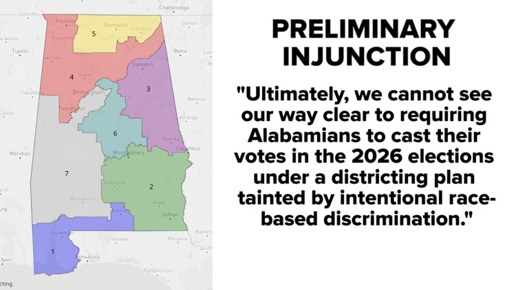 Federal court blocks Alabama congressional elections under 2023 map ...