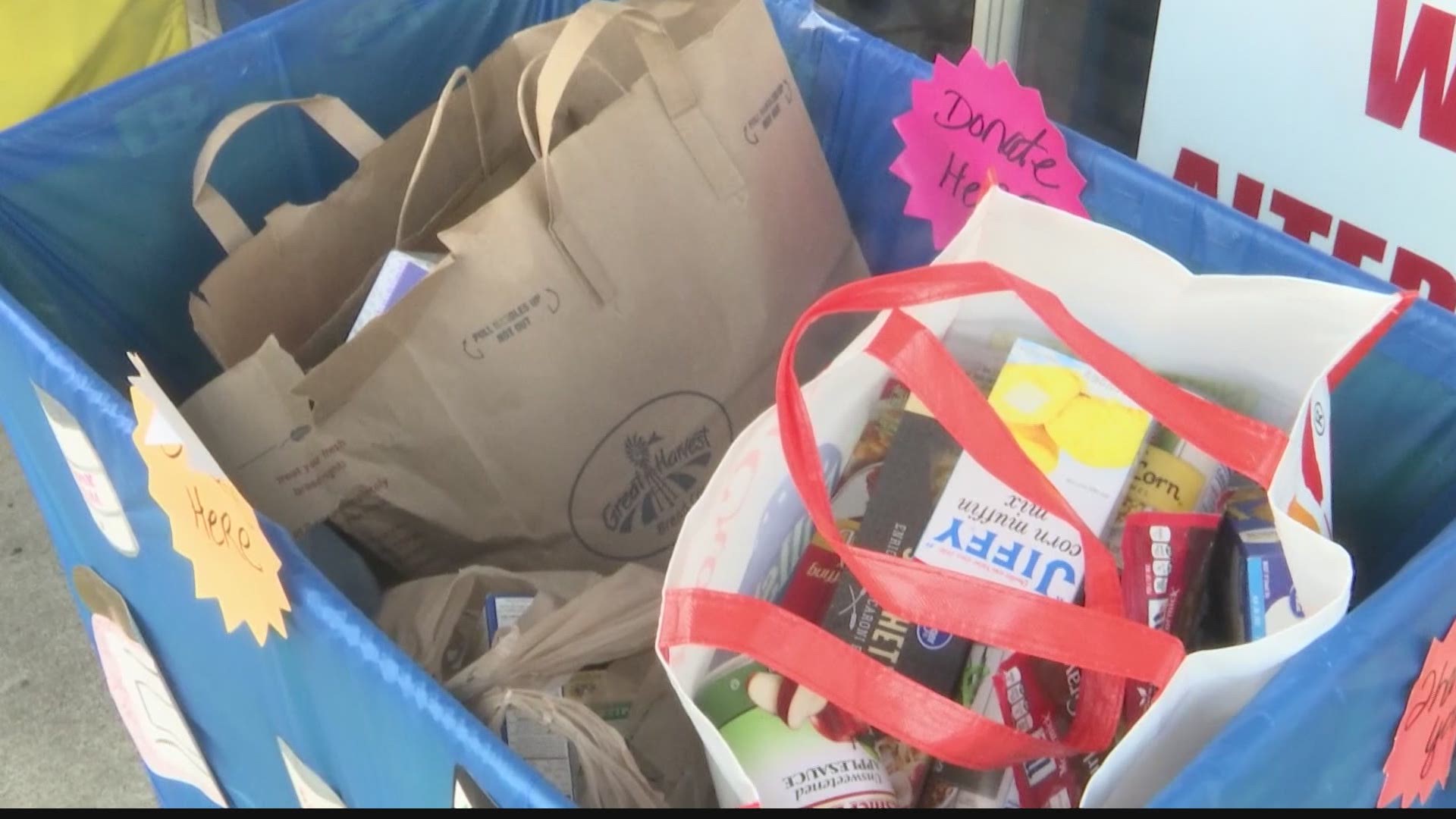 Martinizing Dry Cleaning is entering its last week of collecting food items.