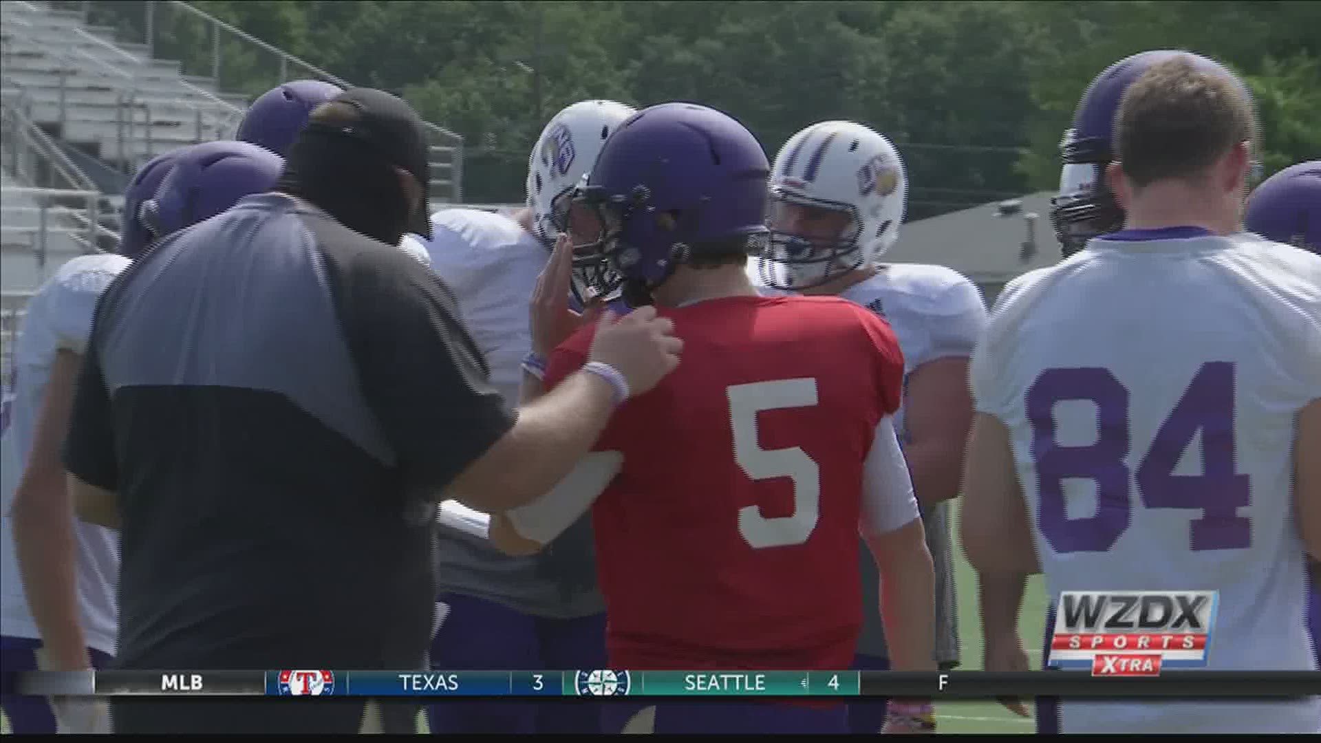 The University of North Alabama's defensive units dominated the team's first scrimmage at Braly Stadium Saturday as the Lions completed their first week of the fall