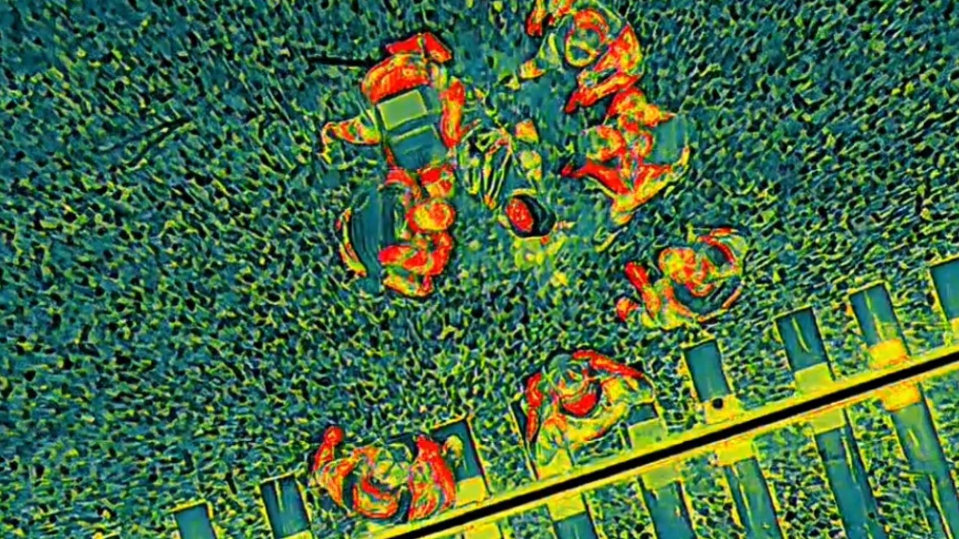 Scottsboro, Ala., police have released thermal drone video that shows the capture of Daniel McCarn, who spent a day on the run after allegedly shooting an officer.