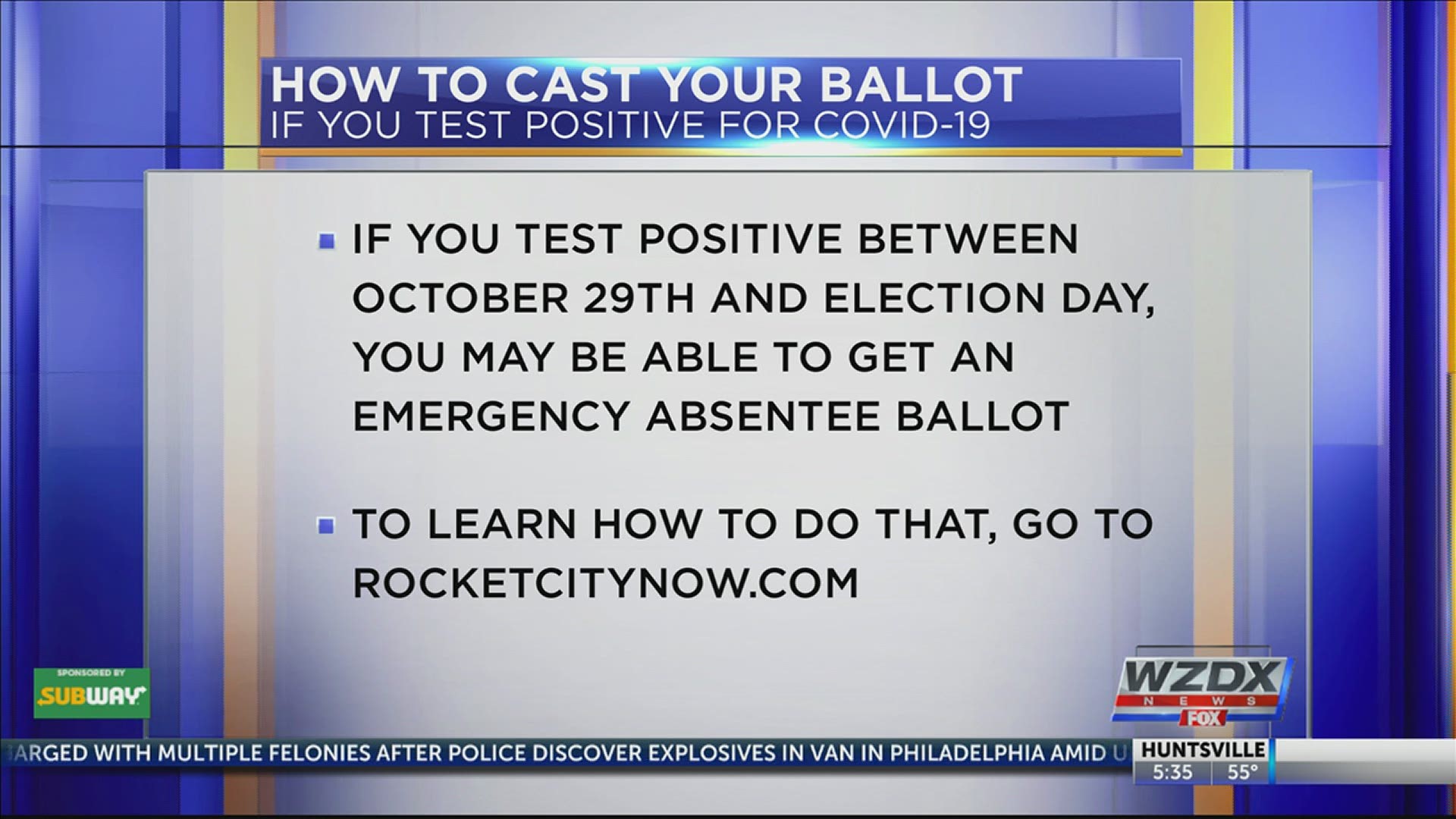 What happens if you want to vote in person but test positive for COVID-19 before election day?