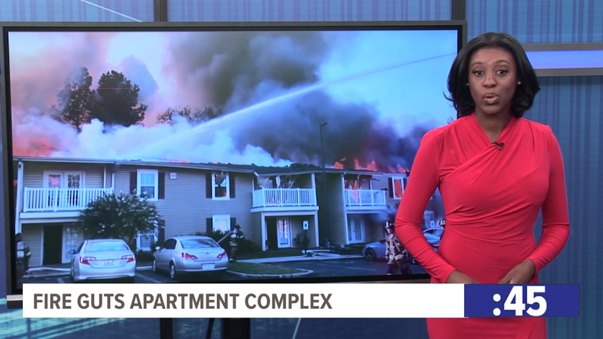 Fire guts apartment complex | Monday's stories