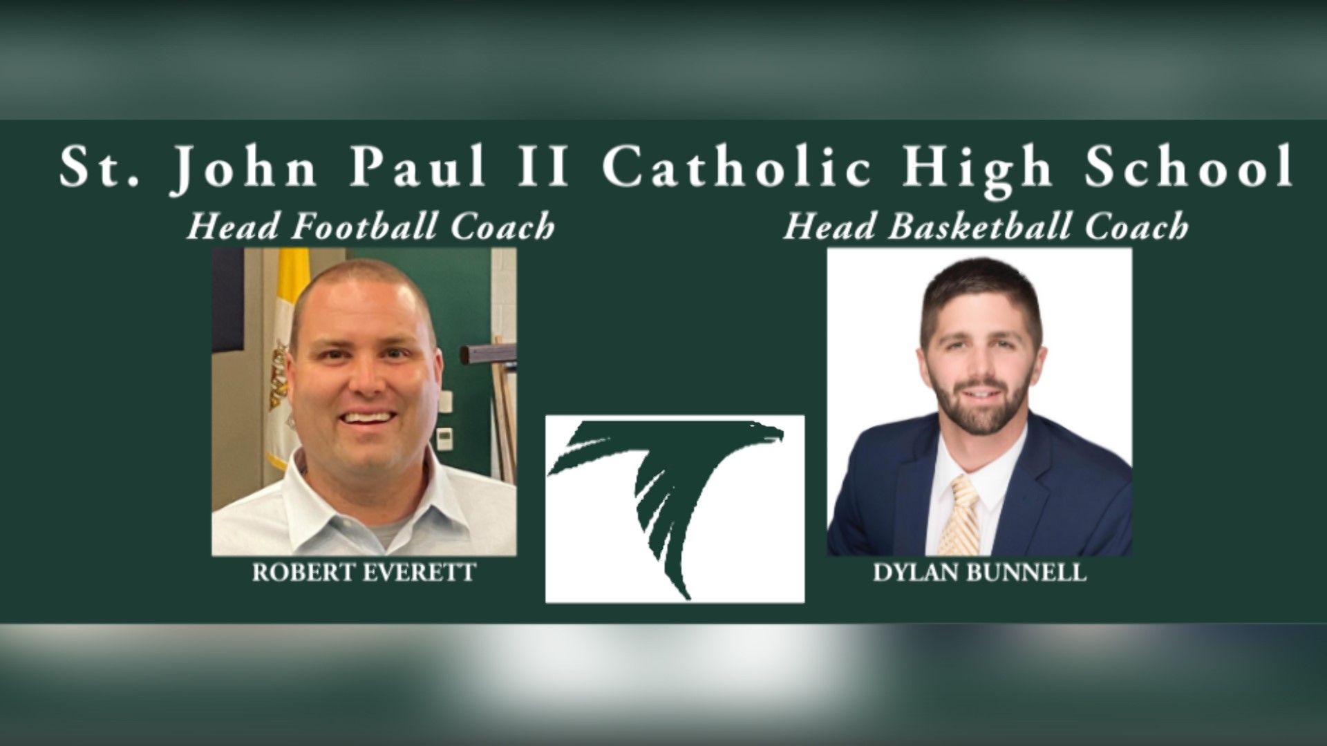 Headmaster Dr. Jeremiah Russell & President Dr. Lanny Hollis are very pleased to announce the appointment of two new leaders among the JPII senior coaching staff.