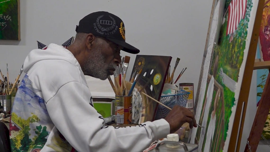 Vietnam veteran finds healing through art at Huntsville's Lowe Mill