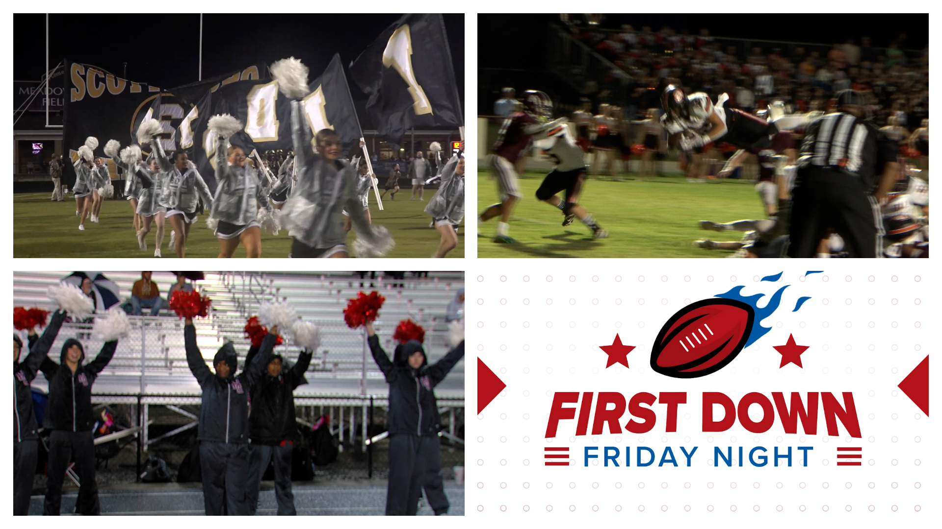 Mother nature played a major role in the action during week 5 of the high school football season. Check out the wet and rainy highlights from First Down Friday Night