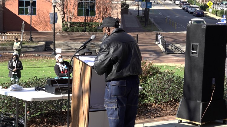 Huntsville leaders rally for 'accountability', one year after U.S. Capitol riot