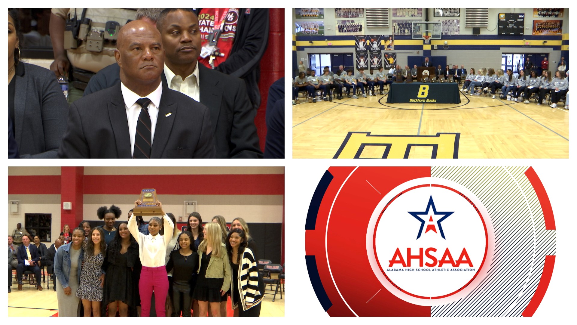 AHSAA Executive Director Alvin Briggs and his staff hosted state championship ceremonies at Hazel Green and Buckhorn High School.