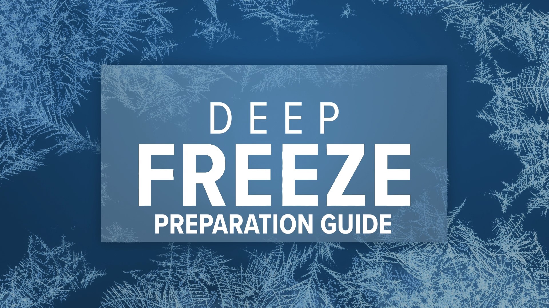 From winterizing your home and car to knowing the signs of hypothermia and frostbite, here is a primer on being ready for deep freeze conditions.