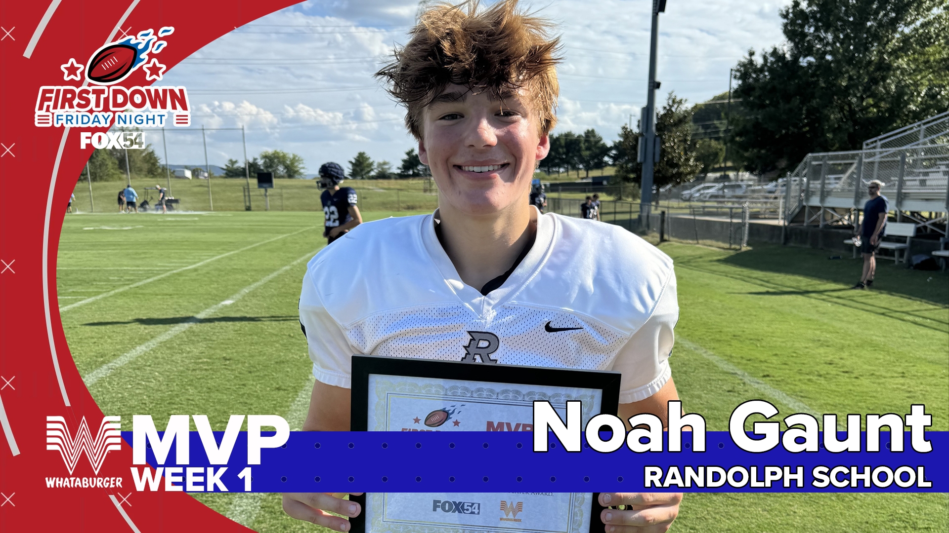 Gaunt stepped his game way up to help deliver the Raiders' 32-31 win against Madison Academy. That makes him First Down Friday Night's Whataburger MVP for Week 1!