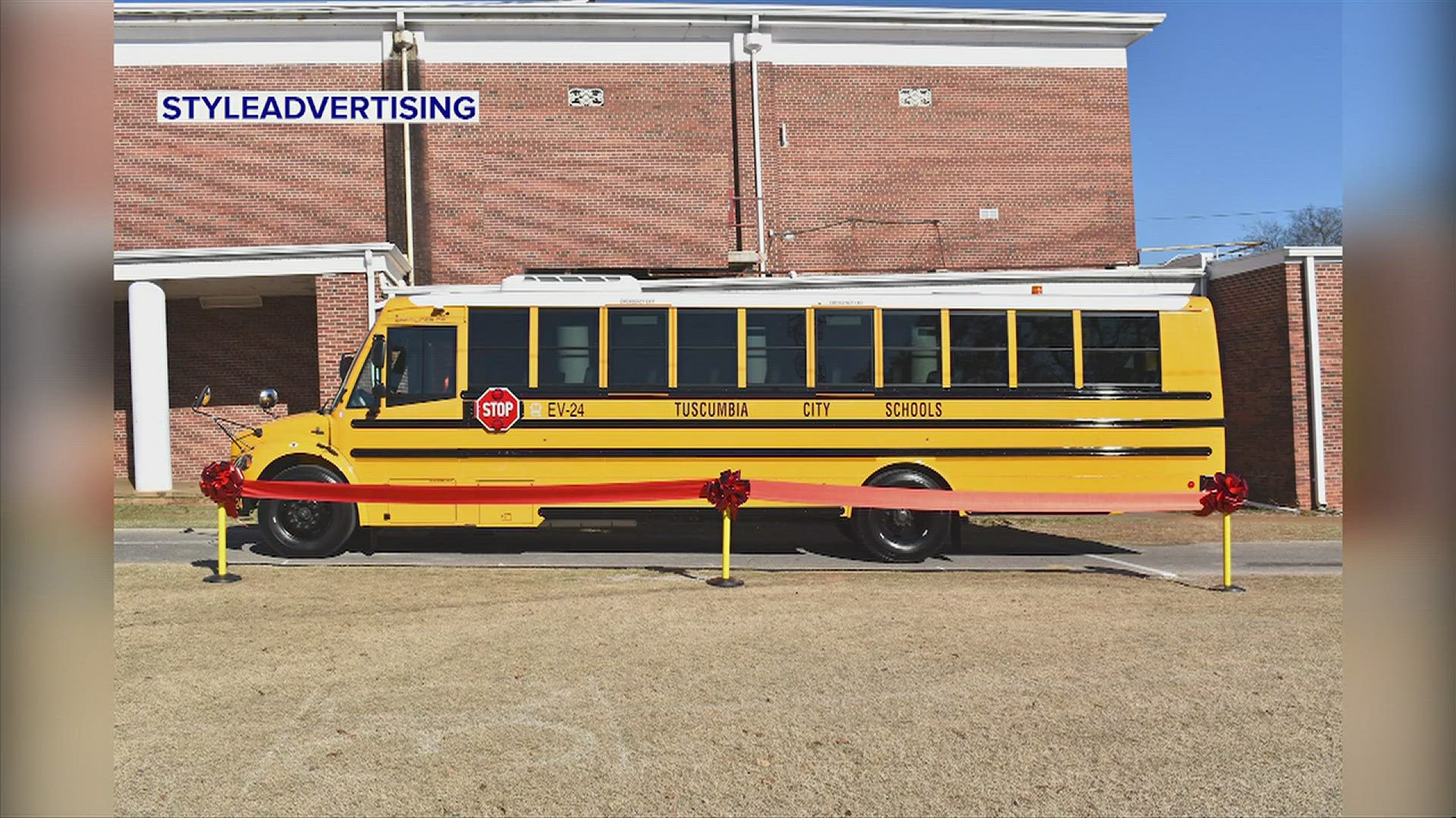 The bus comes as part of an EPA grant replacing older buses with cleaner, more fuel-efficient models.