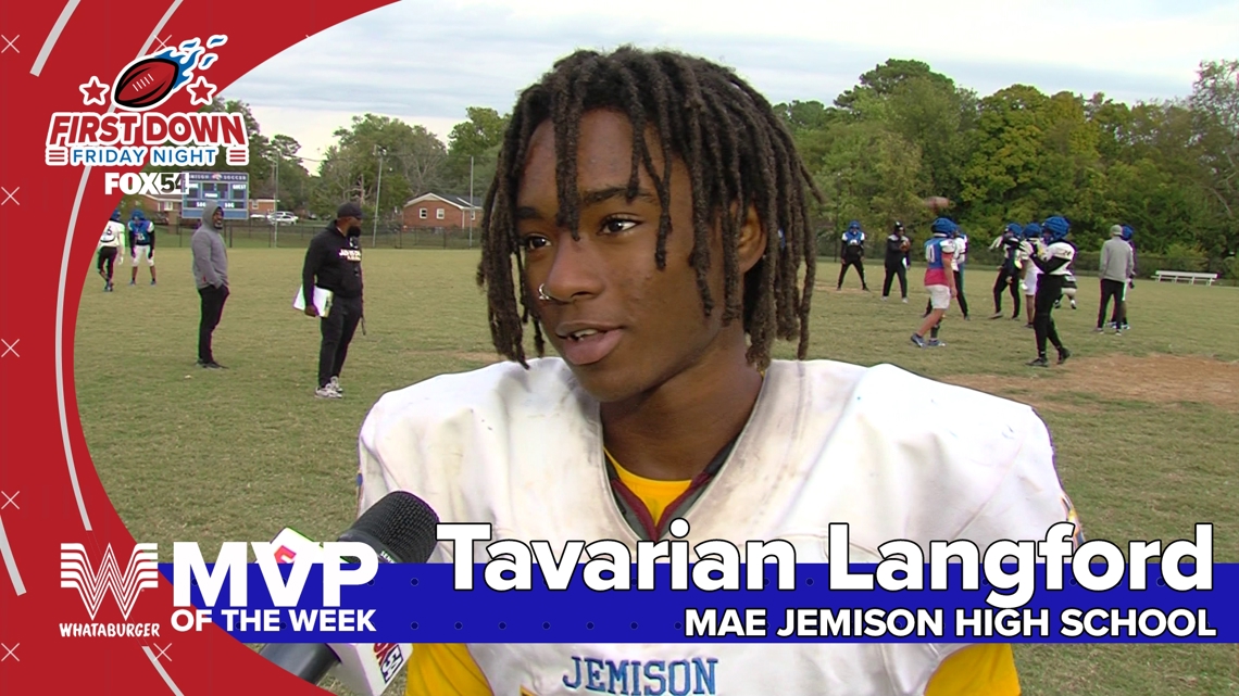 This week's MVP Tavarian Langford of Mae Jemison HS
