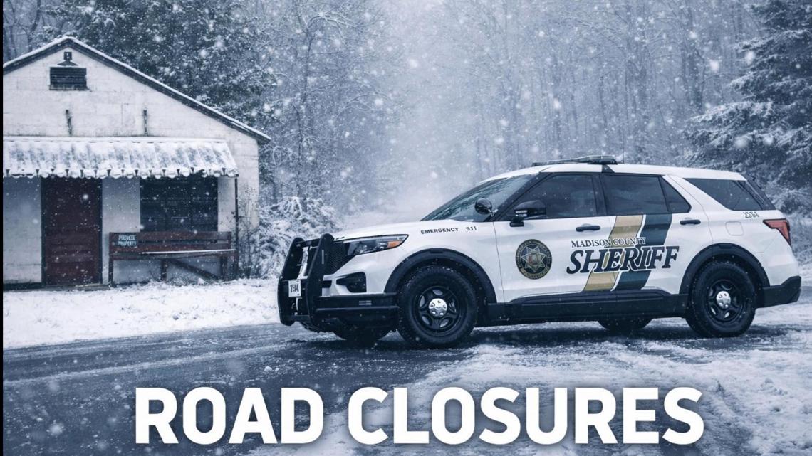Madison County officials warn of hazardous winter weather and slick roads