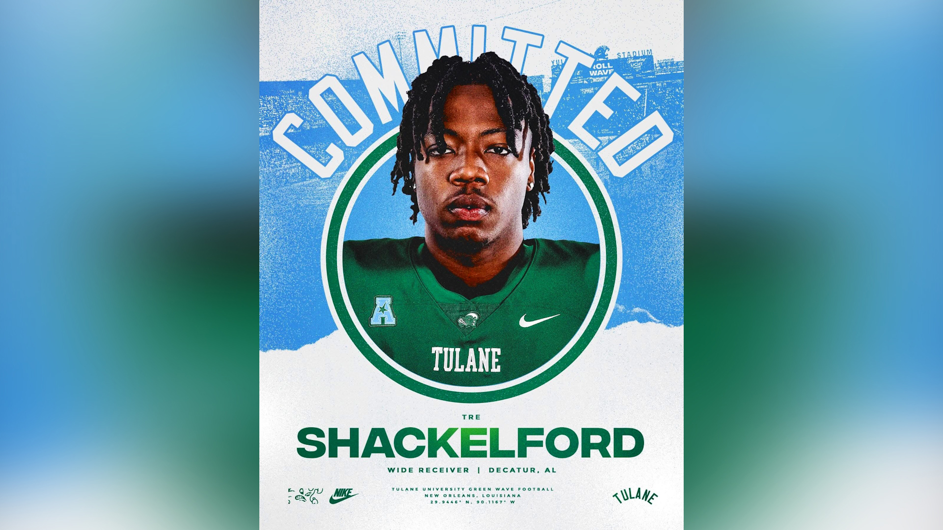 Austin High School alumnus Tre Shackelford is heading to New Orleans to play for the Tulane Green Wave. Shackelford spent last season with Washington State.