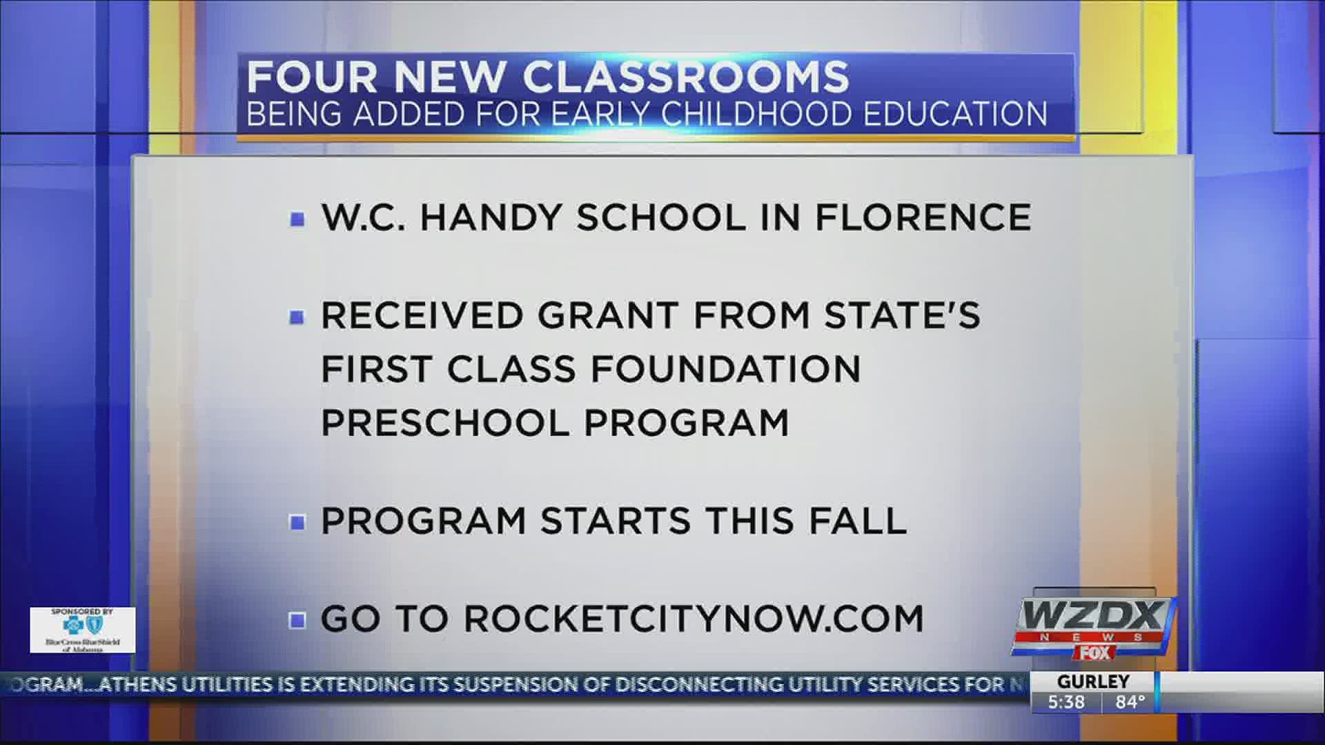 Three-year grant worth over $1.2 million will add classrooms for children ages 6 weeks to three years old.