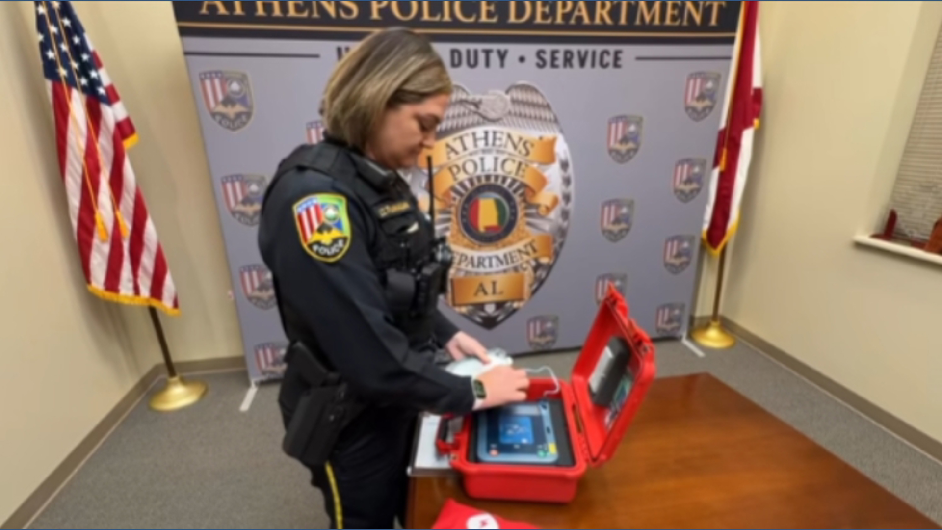 Athens Police add 10 new AEDs for officers on patrol | rocketcitynow.com
