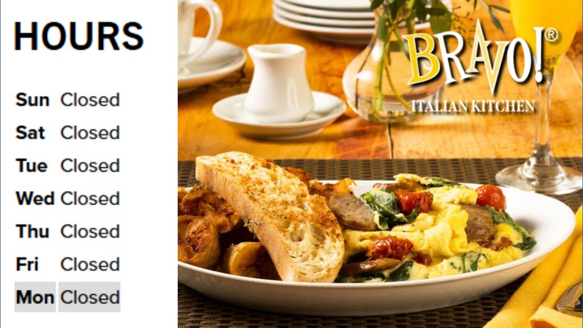 Bravo! Italian Kitchen in Huntsville closes amid parent company's bankruptcy struggles