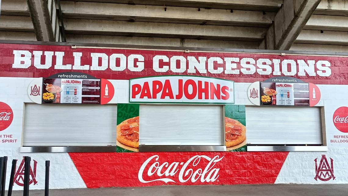 Papa Johns joins Alabama A&M game-day concessions at Louis Crews Stadium