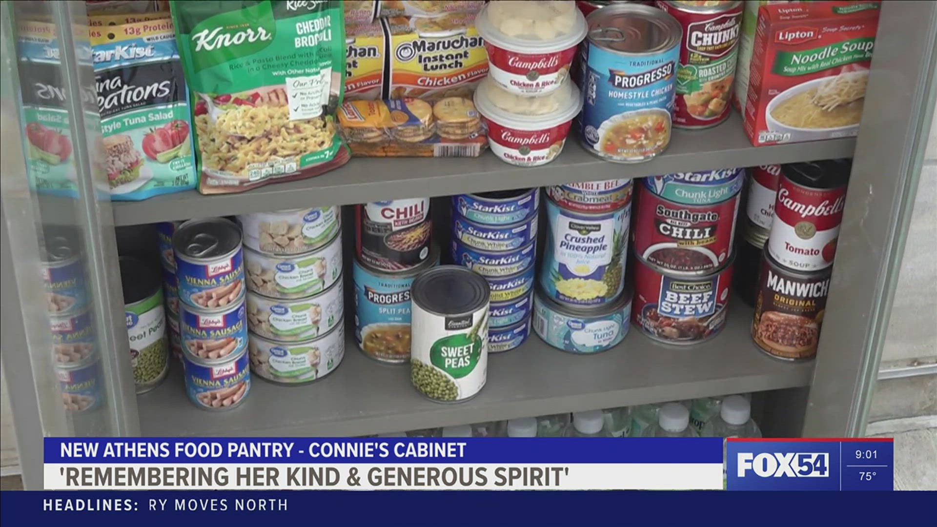 The Athens community shines a light in a dark place with the opening of 'Connie's Cabinet' food pantry.