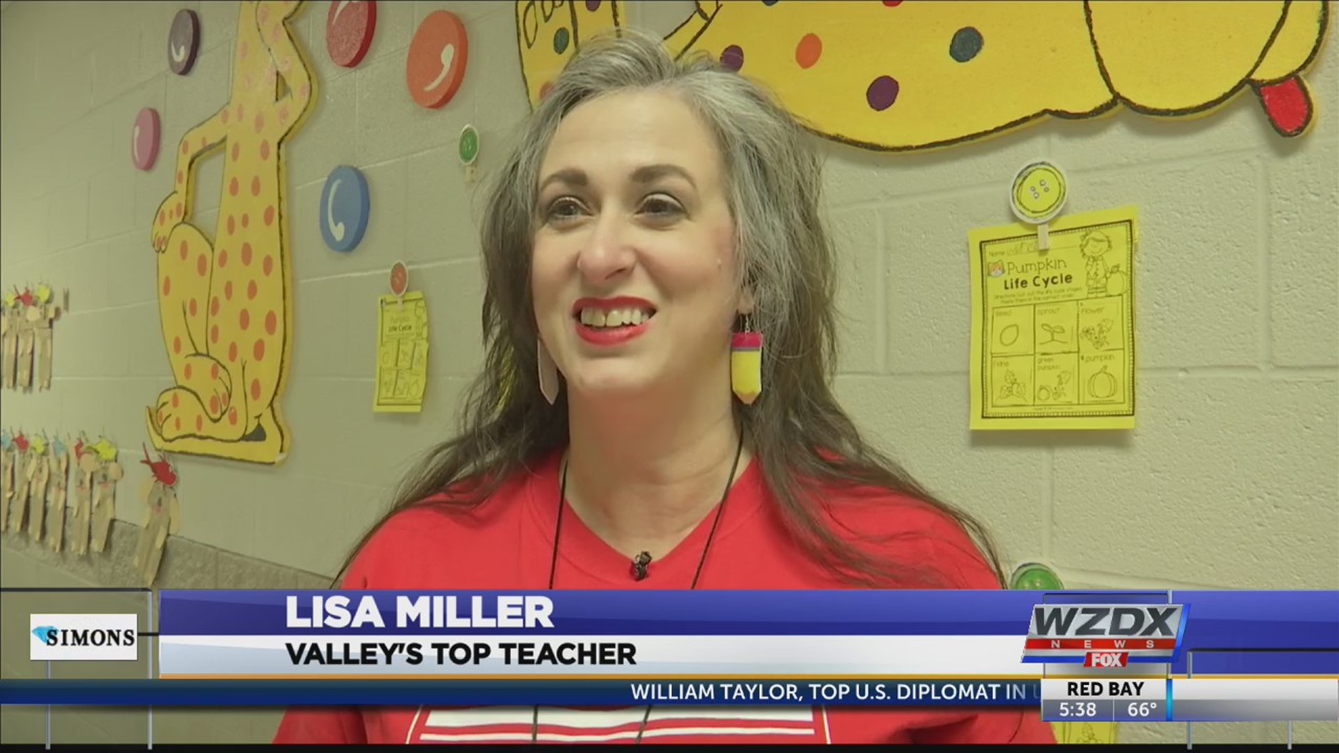 Mrs. Lisa Miller at Hazel Green Elementary was pretty shocked when she found out she was the Valley’s Top Teacher.